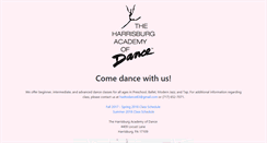 Desktop Screenshot of hadtodance.com